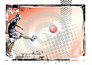 Kickball poster background