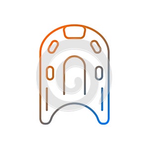 Kickboard gradient linear vector icon