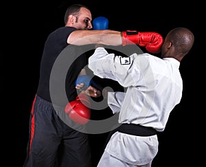 Kickboxing versus karate