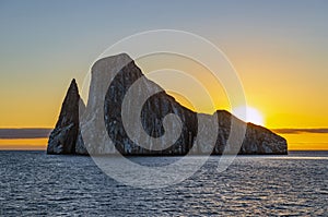 Kicker Rock SIlhouette, Galapagos Islands, Ecuador