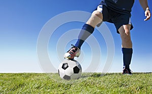 Kicking the soccer ball - Horizontal