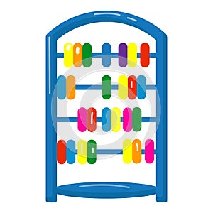 Kid abacus icon cartoon vector. Playground slide