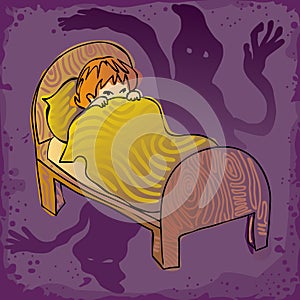 Kid afraid in the dark