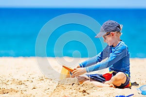 Kid at the beach