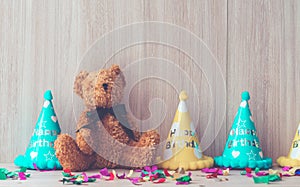 Kid birthday party stuff set up