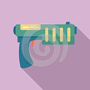 Kid blaster icon, flat style