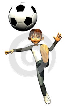 Kid boy teen human footballer