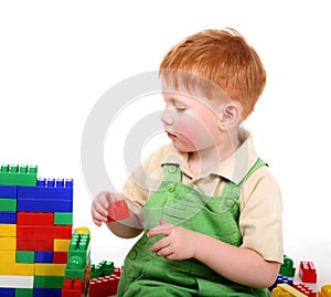 Kid with cubes