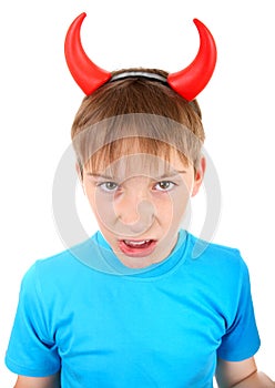 Kid with Devil Horns