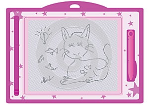 Kid erasable drawing board