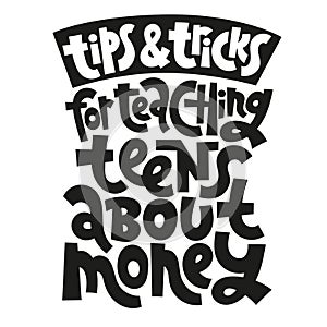 Kid finance lettering