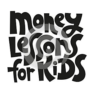 Kid finance lettering