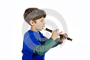 The kid and a flute