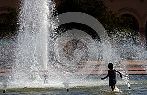 Kid in a Fountain