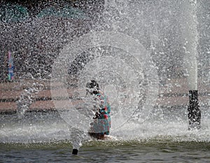 Kid in a Fountain