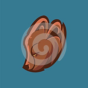 Cute fox head mascot vector