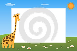 Kid frame - giraffe