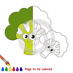 Kid game to be colored by example half.