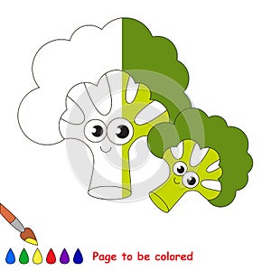 Kid game to be colored by example half.