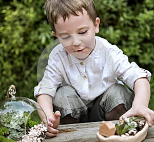 Kid in a garden experience and idea