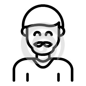 Kid generation icon, outline style