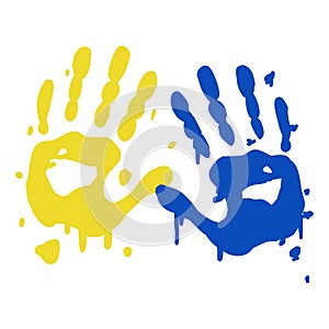 Kid Hand Prints Children Hands Paint Playful Colorful Art