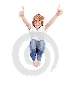 Kid jumping