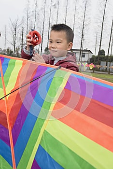 Kid with kite