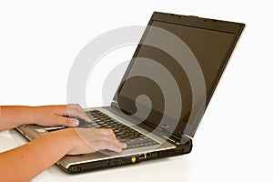 kid on a laptop