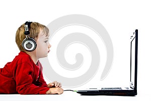 Kid with laptop