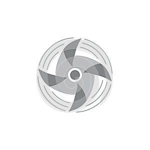 Kid paper fan symbol decoration vector