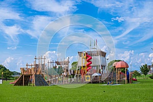 beautiful cloud formation in Kid playground