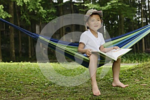 Kid reading