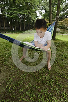 Kid reading