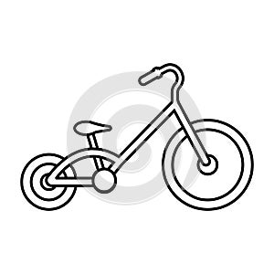 kid\'s bike icon vector