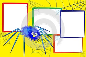 Kid scrapbook - Spider and spiderweb