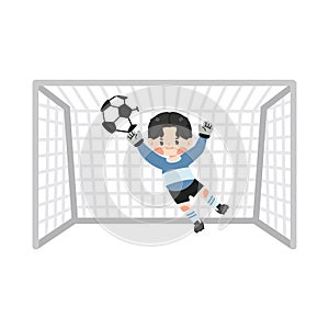 Kid Soccer football Goal Keeper