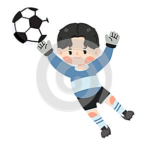 Kid Soccer football goalie keeper