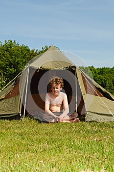 Kid with Tent