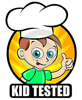 Kid Tested seal, version Chef photo