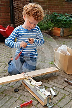 Kid with tools