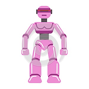 Kid toy children plaything robot transformer vector icon