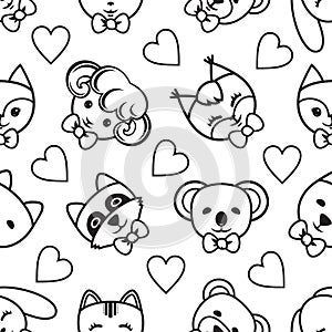 Kid toy seamless pattern.