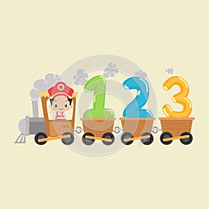 Kid Train with 123