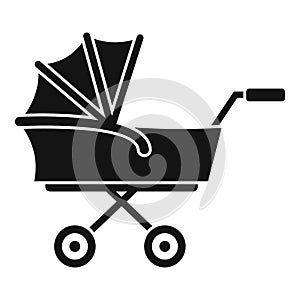 Kid trolley icon, simple style