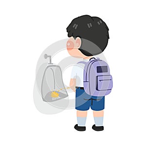 kid Urinating in the toilet