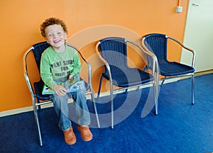 Kid in waiting room