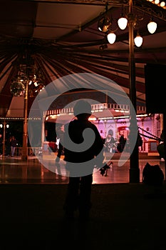 Kid watching the dancefloor photo