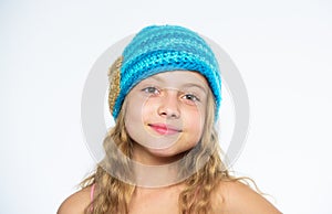 Kid wear warm soft knitted blue hat. Difference between knitting and crochet. Free knitting patterns. Fall winter season