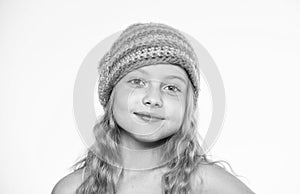 Kid wear warm soft knitted blue hat. Difference between knitting and crochet. Free knitting patterns. Fall winter season